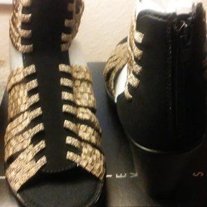 Women gladiator look shoes.